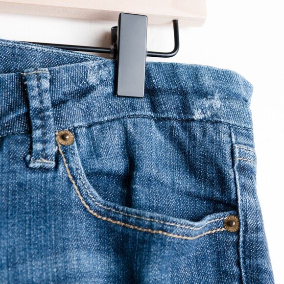 Vintage American Eagle Jeans Low Rise Flare Womens 8 R Medium Wash Y2K - Picture 4 of 15